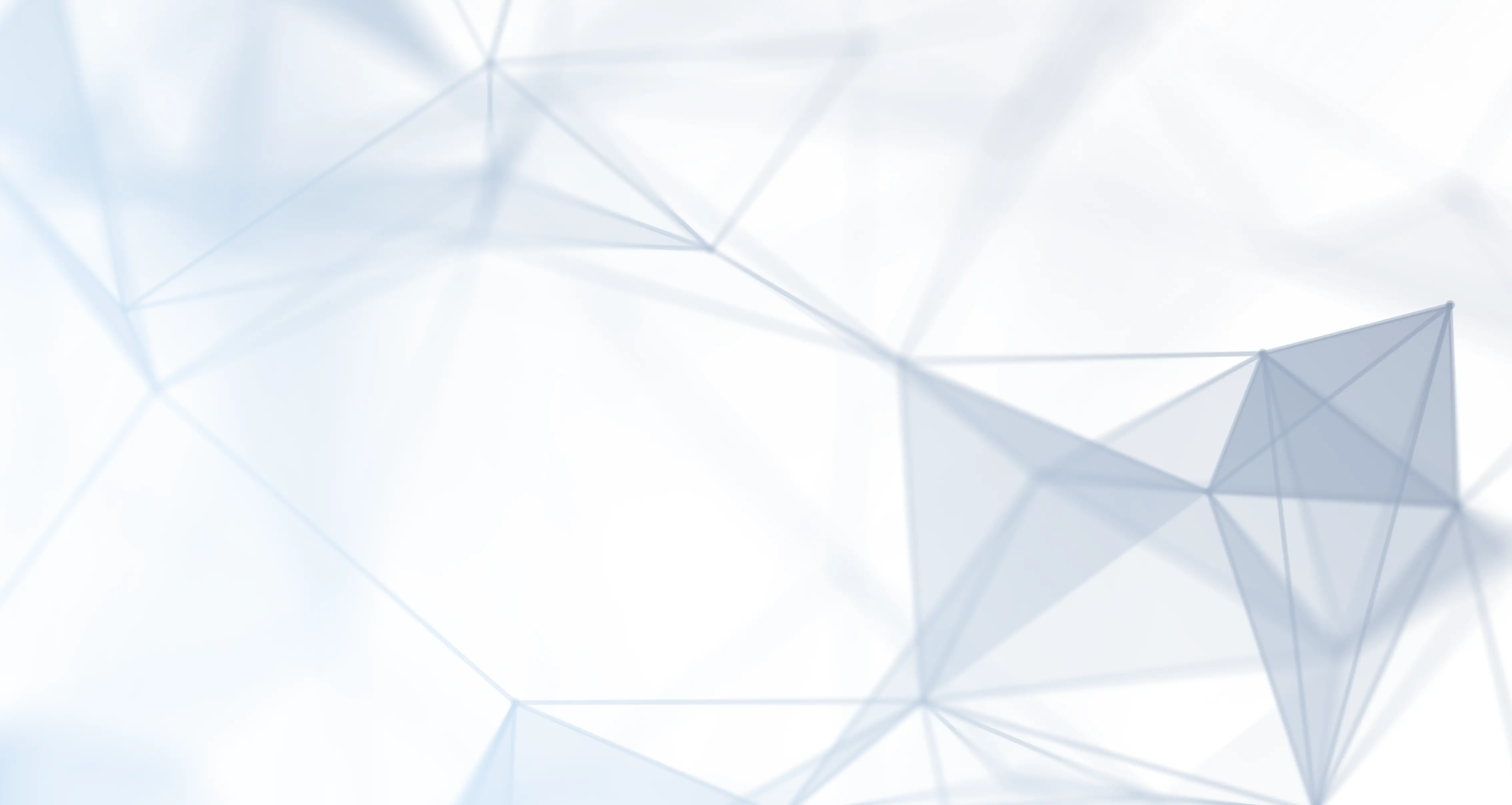 A grey-ish blue background with geometric patterns overlaid in the background.